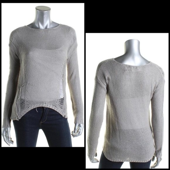 Cupcakes and Cashmere Distressed Zipper Sweater - Picture 4 of 8